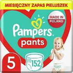 Pampers Pants Pantaloni 5, 12-17 kg, 152 buc., Pampers
