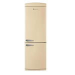 Combina Frigorifica Studio Casa Retro H 190Cm 330L No-Frost Control LED Functie Congelare Rapida Mod Eco Iluminat Interior Crem
