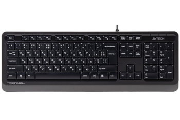 Tastatura cu fir USB 104 taste gri A4Tech FK10, A4Tech