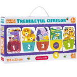 Joc educativ, Puzzle Mimorello, Trenuletul cifrelor, 30 de piese MIM 07 21, Norand