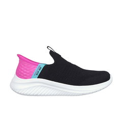 Skechers, Pantofi sport slip-ins Ultra Flex 3.0, Negru, Fucsia, 37 EU Skechers, Pantofi sport slip-ins Ultra Flex 3.0, Negru, Fucsia, 37 EU