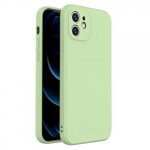 Husa Spate Silicon Wozinsky Compatibil Cu iPhone 12, Silicon Soft, Protectie la Camera, Verde