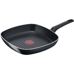 Tigaie grill Tefal Simple Cook, Thermo-Signal, invelis antiaderent din titan, 26 x 26 cm