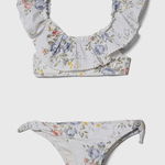 zippy costum de baie pentru copii din două piese  culoarea alb