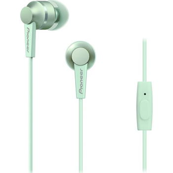 Casti audio in-ear Pioneer SE-C3T-GR, aluminiu design, control telefon, Vernil