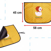 Protectie auto pentru geamurile masinii, previne incalzirea masinii, usor de montat, cu magneti, curatare facila, galben, 58 x 45 cm