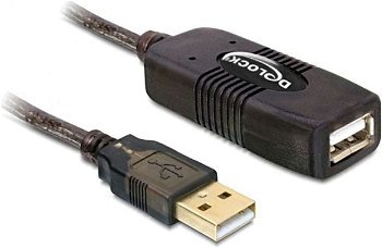 Cablu prelungitor activ USB 2.0 T-M 15m, Delock 82689, Delock