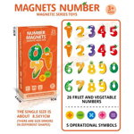 Set numere magnetice 25 piese, 
