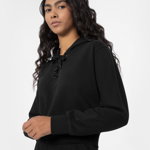 Hanorac de molton crop-top cu glugă pentru femei, 4F Sportswear