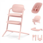 Set 4in1 scaun de masa bebe Cybex Lemo 2, ergonomic, reglabil, roz