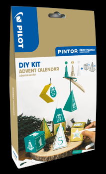 Set markere cu vopsea Pilot Pintor DYI Calendar Advent diverse culori Set pintor DIY advent calendar, Pilot