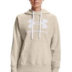 Under Armour, Hanorac lejer de fleece cu buzunar kangaroo, pentru antrenament Rival, Violet, XS