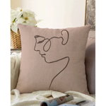 Față de pernă din amestec de bumbac Minimalist Cushion Covers Profile, 55 x 55 cm, crem, Minimalist Cushion Covers