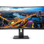 Monitor Philips Ultrawide Curbat Cu Tehnologie B Line, 3440 X 1440 Wqhd, 34" (86,36 Cm), 21:9, Antireflex, Sistem Wled, 300 Cd/m2, Smartimage, Srgb, Mod Low Blue, Negru, KlaussTech