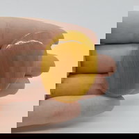 Cabochon aragonit galben 42x33x7mm c43, StoneMania Bijou