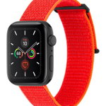 Curea Tech-Protect Nylon pentru Apple Watch 4/5/6/7/8/9/SE (38/40/41 mm) Crem, Tech-Protect