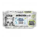 Absorb Plus, Antibacterian Pet Wipes Baby Powder, 80 buc, Absorb