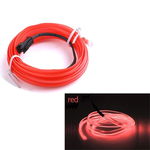 Fir Neon Auto "EL Wire" culoare Rosie, lungime 1M, alimentare 12V, droser inclus, AVEX