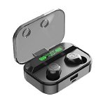 Casti wireless bluetooth In ear hands free control touch carcasa protectie si incarcare TWS AKS-T50 Negru, 