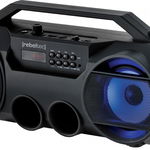 Difuzor bluetooth portabil cu radio, 18W, negru, Rebeltec