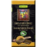 Ciocolata Amaruie 55% Cacao cu Portocala Eco 100gr Rapunzel