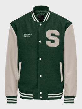Only & Sons Geacă bomber Jay 22022572 Verde Regular Fit, Only & Sons