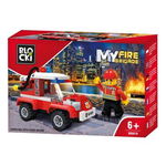 Set de constructie Blocki My Fire Brigade - Masina interventie pompieri