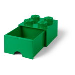 Cutie depozitare cu sertar LEGO®, verde, LEGO®