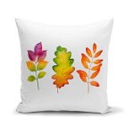 Față de pernă Minimalist Cushion Covers Colorful Leaves, 45 x 45 cm