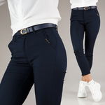 Pantaloni Casual Dama Chris Bleumarin #A283, OneFashionRoom-Home