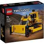 LEGO Technic: Buldozer de mare capacitate 42163, 7 ani+, 195 piese