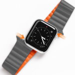 Dux Ducis Dux Ducis Magnetic Strap pasek Apple Watch Ultra bransoletka magnetyczna opaska szaro-pomarańczowy (Chain Version), Dux Ducis