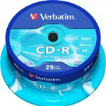 CD-R Verbatim DATALIFE 52X 700MB 25PK SPINDLE EXTRA PROTECTION (43432), Verbatim