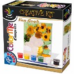 Joc creativ D-Toys ColorMe Canvas Van Gogh - Floarea Soarelui