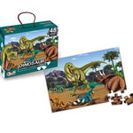 Puzzle cu 48 piese - Dinozauri, toy