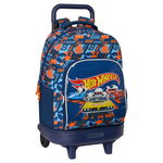 Ghiozdan cu Roți Hot Wheels Speed club Portocaliu 33 X 45 X 22 cm, Hot Wheels