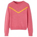 Pulover pentru copii tricotat, roz antichizat, 104, Casa Practica