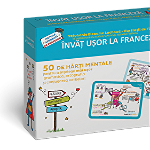 Invat usor la Franceza: 50 de harti mentale - Volumul II - Cls. a III-a, a IV-a, a V-a, DPH, 8-9 ani +, DPH