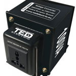 Transformator de tensiune, Convertor de la 220V la 110V si Reversibil 100VA 100W, TED Electric TED002235, TED Electric
