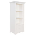 Biblioteca Mica Cu 2 Sertare Verona Bianco Alb, 65.4 Cm, Larix