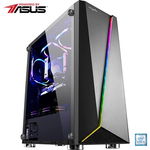 Sistem Desktop Gaming MYRIA Digital V29 Powered by Asus, Intel Core i5-9400F pana la 4.1GHz, 16GB, SSD 240GB, NVIDIA GeForce GTX 1660 6GB, Ubuntu