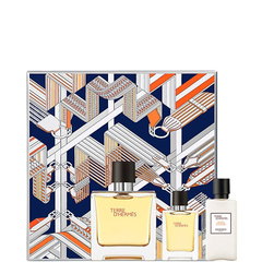 Terre d'Hermes Gift set perfume 75 ml, aftershave balm 40 ml and miniature 12.5 ml Terre d'Hermes Gift set perfume 75 ml, aftershave balm 40 ml and miniature 12.5 ml