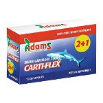 Carti-Flex: Cartilaj de rechin 740mg Adams Supplements (Pachet 2+1 gratis) - 3 x 30 capsule, Adams Supplements