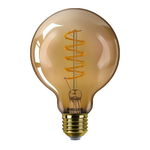 Bec LED vintage (decorativ) Classic Gold Globe G93, EyeComfort, E27, 4W (25W), 250 lm, lumina calda (1800K), dimabil, cu filament, Philips