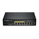 Switch D-Link DGS-1008P, 8 porturi, 10/100/1000 Mpbs