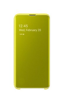 Husa de protectie Samsung Clear View pentru Galaxy S10e G970, Yellow