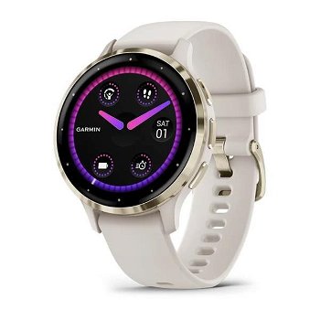 Smartwatch GARMIN Venu 3S 41mm, Wi-Fi, GPS, Android/iOS, silicon, Ivory/Soft Gold