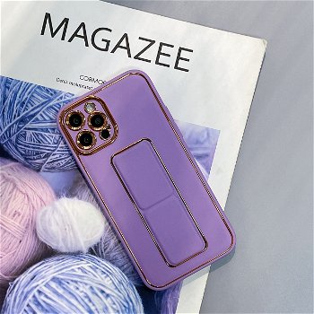 Carcasa Kickstand Case compatibila cu iPhone 12 Pro Purple, OEM