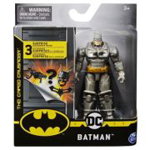 Figurina Batman in costum cu armura 10 cm cu 3 accesorii, Spin Master, 
