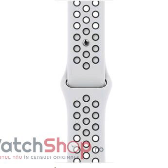 Curea smartwatch Curea (bratara) ceas Apple Nike Band Pure Platinum/Black ( 41mm watch)